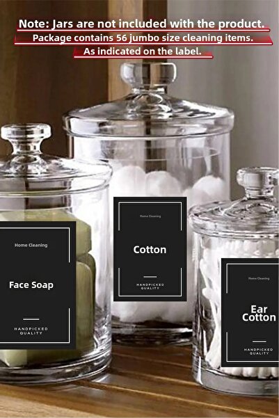 Kt Grup 56 Pieces Bathroom Cleaning Label - Detergent - Personal Care Label 7...