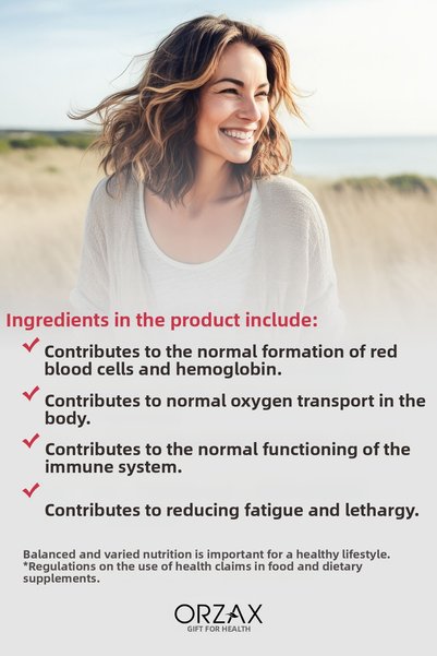 Ocean Gummies Iron Supplement Food Containing Iron 60 Chewable Gel Form