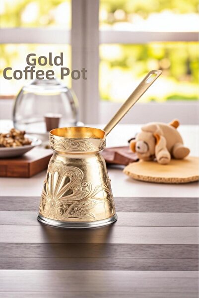 cezpot Oyster Patterned Cast Iron Coffee Pot for 3 People - Compatible with I...