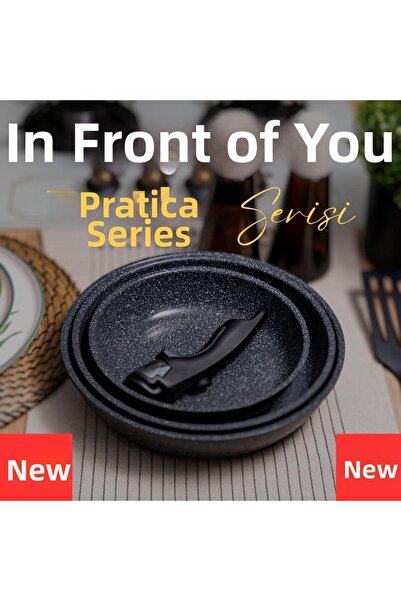 ThermoAD |   Series of Pratica |   Pan Set |   4 Pieces |   Grey