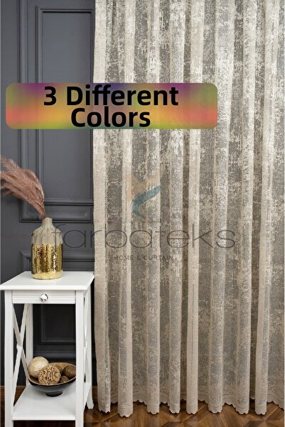 farbateks ستارة من التول البني الفاتح من Cloud Tulle Exculusive Micro Knit بط...