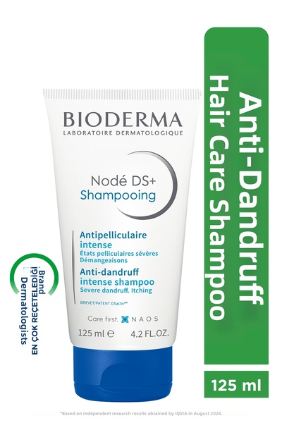 Bioderma شامبو العناية بالشعر Node DS+ فعال ضد القشرة الدهنية وخالي من المنظفات 125 مل