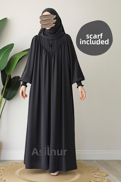 ASİLNUR مجموعة شال Elif Ferace مع هدية مدخنة