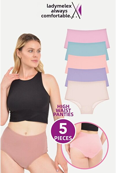 LadyMelex Női bugyi, magas derekú alsónadrág (S-M-L-XL-2XL-3XL) bordó sötétkék fekete-fehér bőr, 100% kényelmes szövet