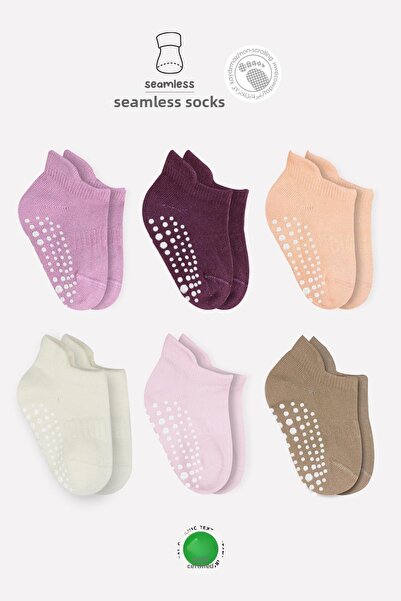Bistyle Bistil Baby Girl Baby Boy Organic Seamless Non-Slip Sneakers Socks