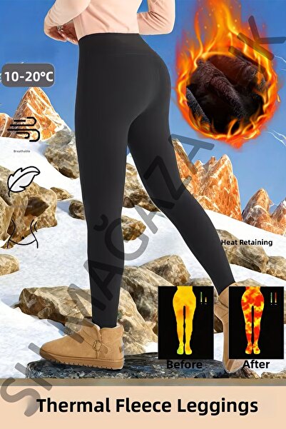 Sh Mağazacılık Plyšové zimní legíny vhodné pro každodenní nošení