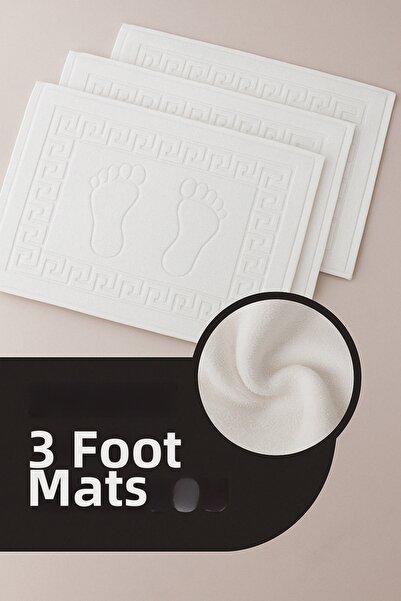 Isessia 3 τμχ 100% βαμβάκι Καλύτερη απορροφητική πετσέτα ποδιών: Άνετο χαλάκι...