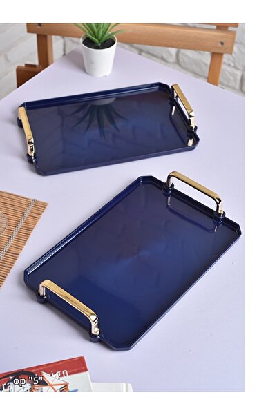 HızlıTrend 2 قطعة صينية تقديم القهوة من الأكريليك