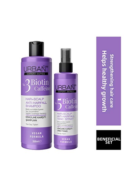 Urban Care مجموعة شامبو وتونيك بتفاصيل البيوتين والكافيين - نباتية