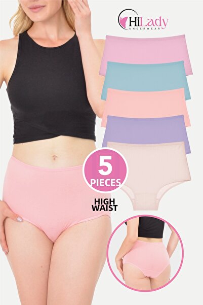 Hilady Γυναικείο Σλιπ Lycra Ελαστικό Βαμβακερό Υφασμάτινο Ψηλόμεσο Σλιπ Απαλά...