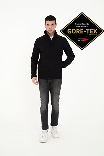 ENZİM JEANS Jachetă softshell pentru bărbați, cu fleece în interior, impermeabilă, rezistentă la vânt, pentru iarnă, în aer liber
