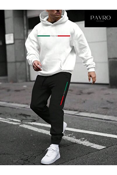 PAVRO PARİS B με τύπωμα Σετ αθλητικής φόρμας Φούτερ Jogger - O oversized Ş επ...