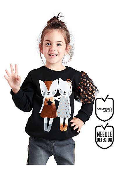 MSHB&G Girl's Tulle Long Sleeve Sweatshirt - Tight Friends