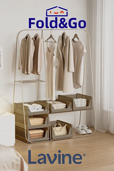 obido Lavine *3 قطع* خزانة ذات رف منزلق متعددة الأغراض لتنظيم الملابس وإكسسوارات المنزل” الأرضية”