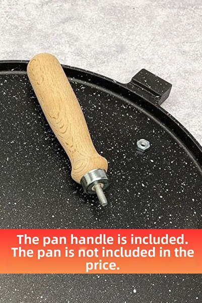 MEŞELER مقبض خشبي للمقلاة المصبوبة
