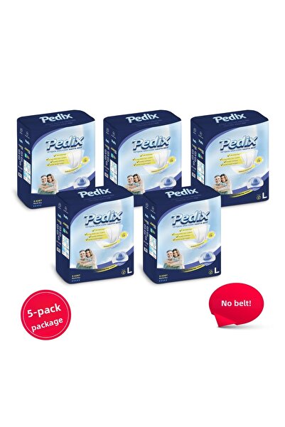 PEDİX حفاضات بيدكس التشريحية للمريض مقاس كبير (L) 40 قطعة (بدون حزام)