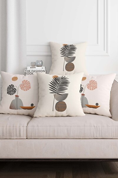 Sakallı Модерен дизайн с 3D дигитално отпечатана калъфка за възглавница от 4 части