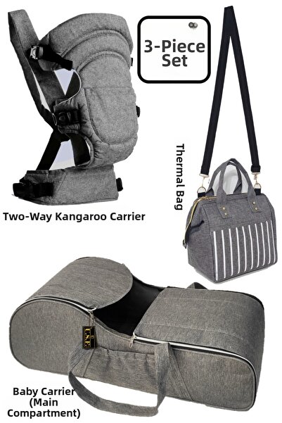 USF حقيبة حرارية لتغذية الطفل، حقيبة حمل للأطفال، مجموعة من 3 قطع