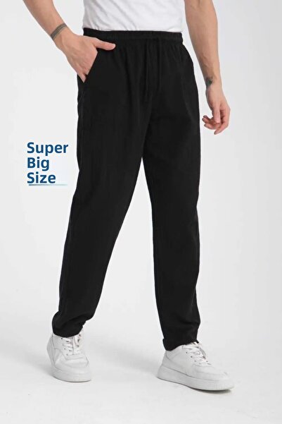 BEYAZTOPTAN UNISEX ČERNÉ HAMBEZ ELASTICKÉ PŘIZPŮSOBENÉ BAVLNĚNÉ SUPER OVERSIZ...