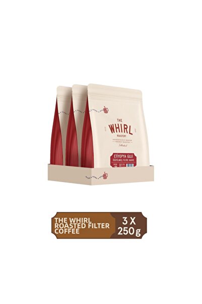 The Whirl قهوة إثيوبية غوجي مطحونة ومفلترة 250 جرام × 3 قطع