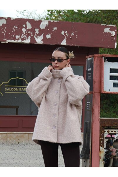 D'RECCY Jachetă elegantă pentru femei, cu guler în picioare, cu detaliu de br...