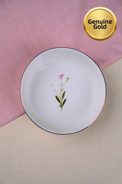 tabakevi وعاء بورسلين ناتورا من تاباك إيفي مطلي بالذهب 17×5×4.50 سم سعة 730 س...