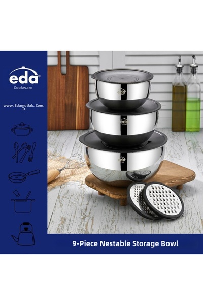 Eda حاوية تخزين مكونة من 9 قطع