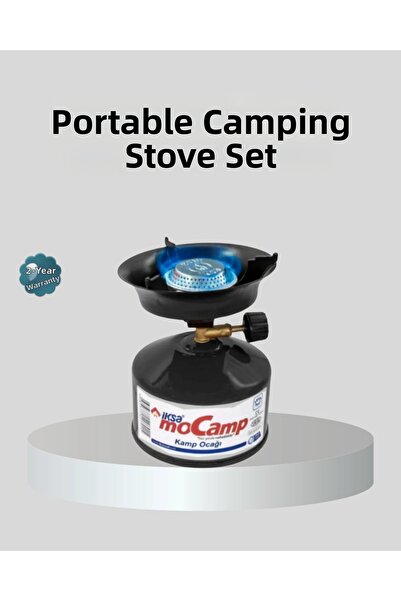 Epilons Set aragaz portabil de camping Zona de gătit Flacără reglabilă