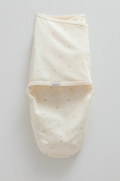 Caramell قماط أطفال مصنوع من القطن بنسبة 100% على شكل نجمة للأطفال الرضع - من 0 إلى 3 أشهر