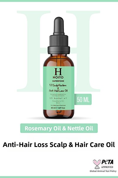 Hoito زيت مضاد لتساقط الشعر ونمو الشعر بسرعة وزيت فعال للعناية بالشعر وفروة ا...