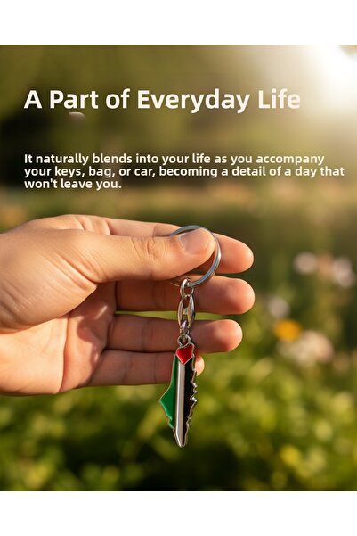 Zaytoon Breloc unisex colorat Palestina - 1 bucată A 300013