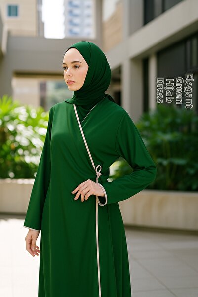 GIONA Double-Breasted Collar Prayer Dress