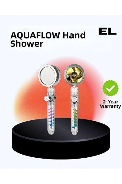 lowell home Rotating Propeller Handheld Shower Head – Water Saving, Pressure ...