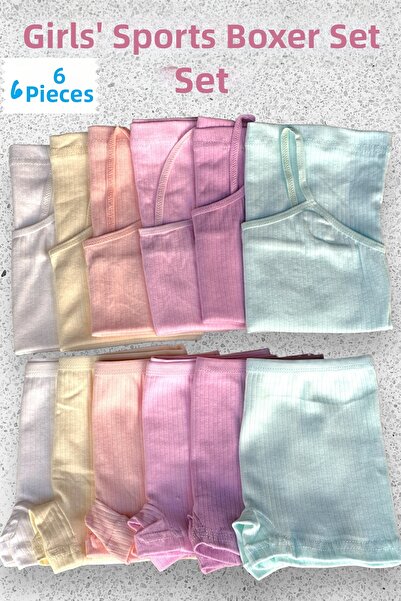 Katmirra Σετ 6 τεμαχίων με κορδόνια με λουράκια και μπόξερ για κορίτσια