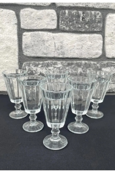 Generic Brand 6-Piece Coffee Glass Set Flute Glass Paşabahçe Model