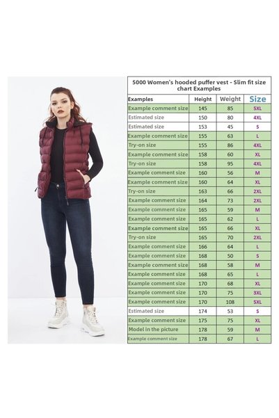 DYNAMO Vestă matlasată pentru femei, cu glugă, căptușeală din fleece la glugă, mov prună