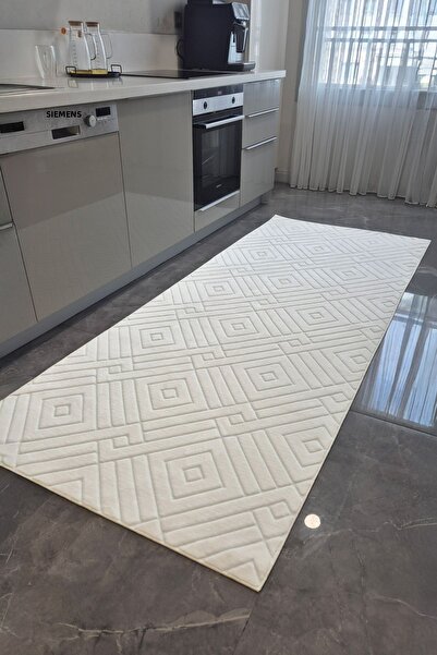 Faiend Covoraș din bumbac lavabil în stil nordic Premium Puffy Plush – Covor ...