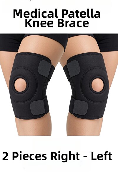 MericLine دعامة ركبة طبية مع دعم للترقوة، دعامة مزدوجة للجانبين الأيمن والأيس...