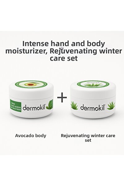 Dermokil Hand and Body Care Set Aloe Vera Extract & Clay 300 ml + Avocado Oil...