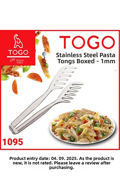 Hızlı Çeyiz Stainless Steel Pasta Salad Pastry Serving Tongs Boxed 1mm 1 Piece