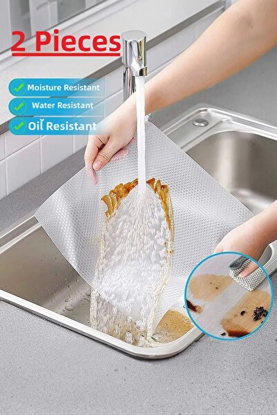 CT STONES (2 Pieces) Multi-Purpose Practical Non-Slip 45 cm X 3 Meter Shelf C...