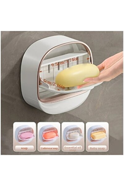 Kanonik Education موزع الصابون الصلب مع غطاء وعاء التصريف