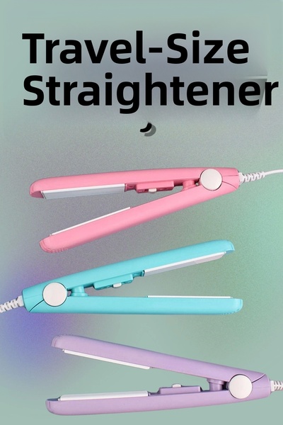 CT STONES Mini Flat Iron Ceramic Coating Travel Type Anti-Frizz