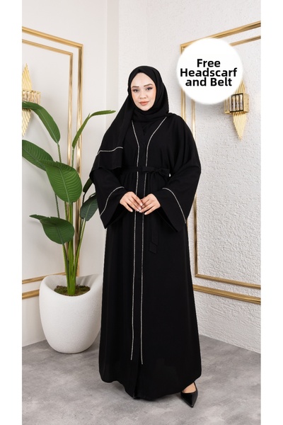 MODA Chain Stone Abaya