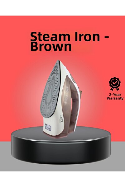 Epilons Brown steam iron 2200w continuous steam 120 g shock steam