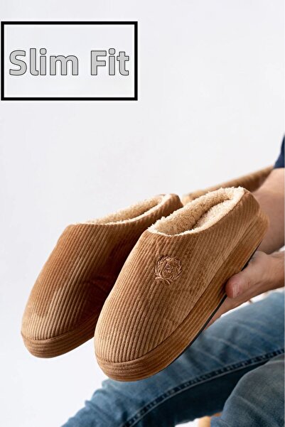 Slipcat Unisex vyšívané sametové domácí pantofle