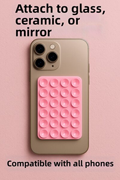 Case collection حامل هاتف بشفط هوائي من السيليكون، حامل لاصق مضاد للانزلاق لل...