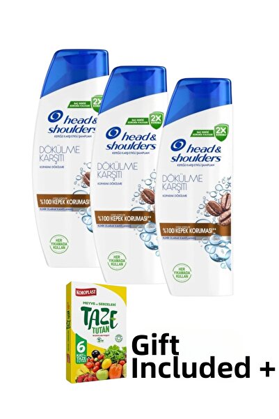 KMS HOME Head & Shoulders Caffeine Shampoo Anti-Hair Loss 100% Dandruff Prote...