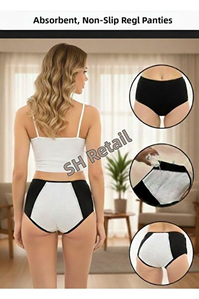 Sh Mağazacılık Chiloți menstruali NoLeak, 3 bucăți, rezistenti la scurgeri, p...