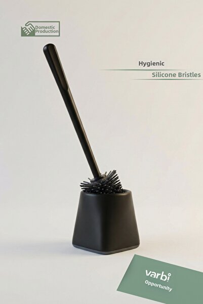 Varbifırsat Silicone Toilet Brush Set Toilet Wc and Toilet Bowl Cleaning Brush Square